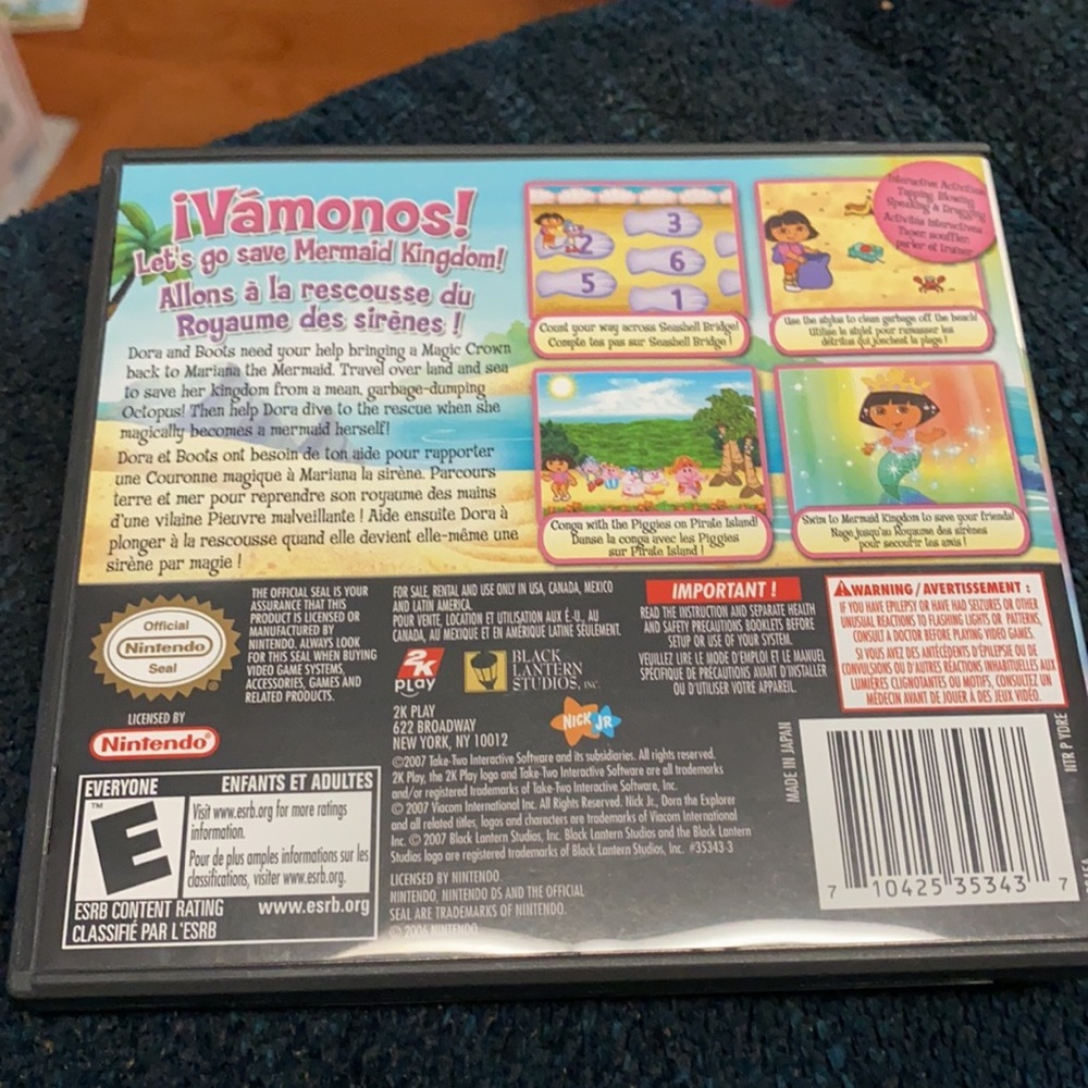 Nintendo DS, Dora the Explorer, Dora Saves the Mermaids game - Picture 2 of 5